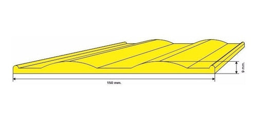 Bienprotegido Protector Lateral Antichoque Antirrayones Pvc Flexible 150x9 4