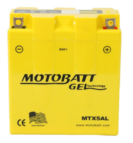 Motobatt Gel Battery Zanella ZB 110 CC 1