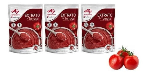 Kit C/3 Molho Extrato De Tomate 2kg - Ajinomoto 0