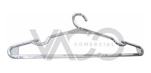 VACO COMERCIAL Pack of 10 Transparent Acrylic Hangers with Strap Holder 1