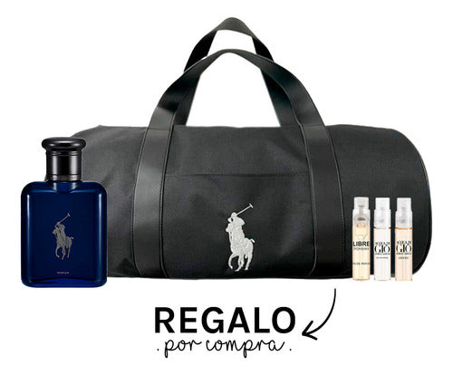 Ralph Lauren Polo Blue Parfum Refillable 125 mL + Bag + Samples - Polo Blue Parfum Refillable 125 Ml + Bolso + Muestras