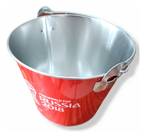 Vintage Coca Cola Russia 2018 Metal Ice Bucket Cooler 1