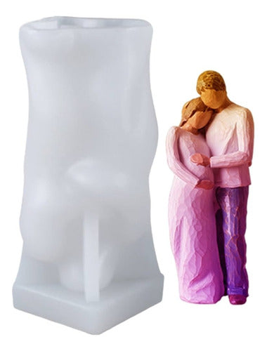 Silicone Mold for Couple Pregnant Man and Woman Candle - Molde Silicona Vela Pareja Hombre Y Mujer Embarazada