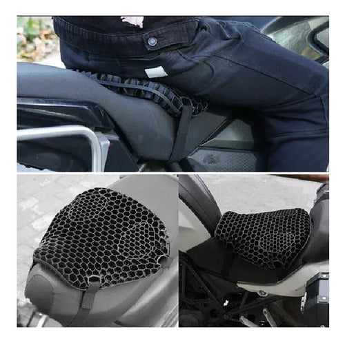 Almohadón Asiento Gel Moto Ortopéd Viscoelástico Comodo Env 2