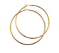 Special Offer! One Pair of Large Golden Hoop Earrings Surgical Steel 0