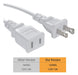 EDSACE 15 Feet White Extension Cable 1