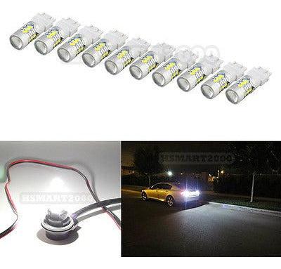 10pcs Blanco 3157 3156 3057 3056 4157 15smd 5730 Bombillas D 1