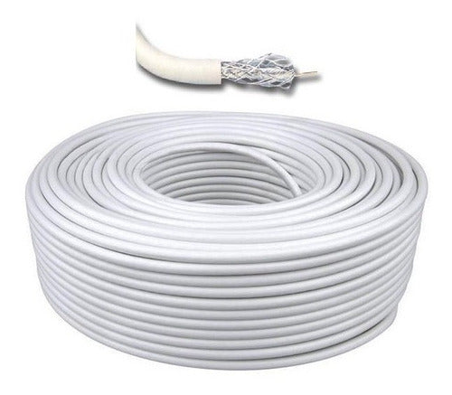 P-VISION Cable Coaxial RG6 White 2 Roll 152 Meters Each 0