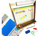 MPZR Magnetic Chalkboard Easel + Foam Figures for Kids 6