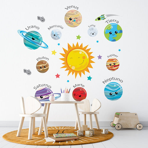 Little Dreamer Deco Solar System Wall Decal PC09A 100cm 0