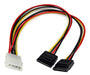 Toptecnouy Cable De Poder 4 Pin Ide A Doble Sata De Poder Disco Duro ® 0