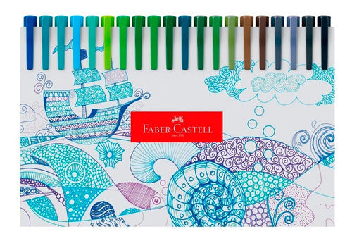 Caneta Coloridas Ponta Fina Kit C/60 Cores Faber Castell 4