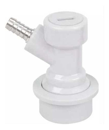 Conector  Ball Lock Gas(blanco/gris) P/barril Pet / Corni 0