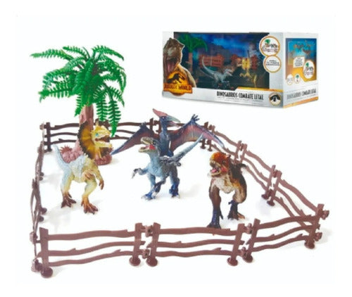Set of Lethal Combat Dinosaurs with Accessories 8804 1