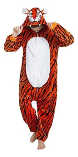 Velvet Imported Pajama 12814 Tiger Adults S - M - L - XL 0