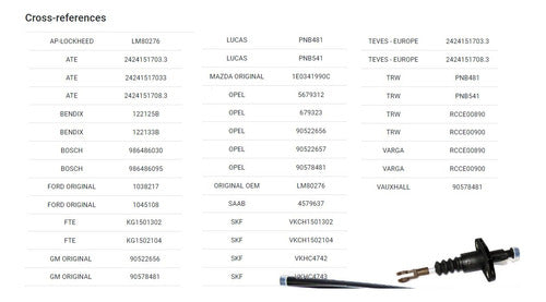 Controil Clutch Pump Chevrolet Vectra 2.0/2.2 2