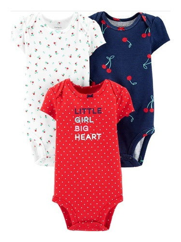 Carter's Set of 3 Printed Bodysuits for Babies 0