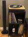 Grand Bazaar Argentina Vinyl Record Storage Cube with Turntable Tray - Holds 170 LPs on Wheels 0