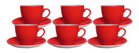 Bz3 Set 6 Tazas 250cc 6 Platos Porcelana Vajilla Cafe Te 7