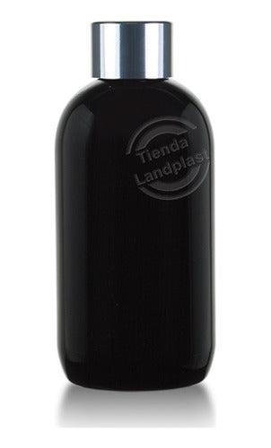 Pack of 10 Black Lyon 250cc Plastic PET Bottles with Diffuser Cap Ø24 7