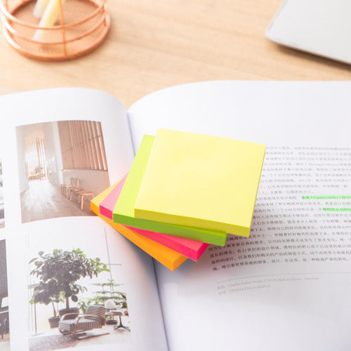 Deli Fluorescent Sticky Notes Pad 400 Sheets 3