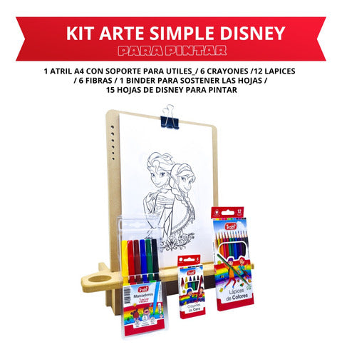 Servimaster Simple Kit Arte Niños Set Infantil + H. Pintar Disney 1