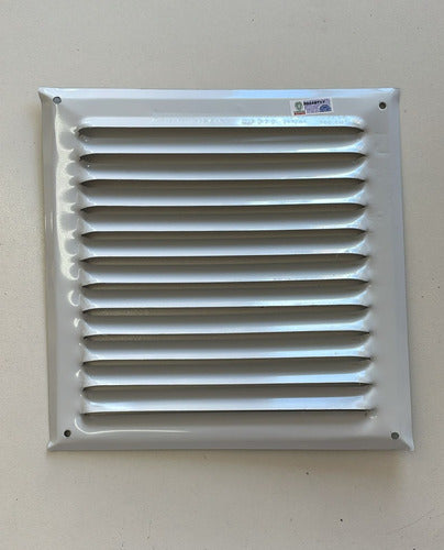 X2 Unidades Rejilla Ventilación Aprobada Gas 20x20 Blanca 2