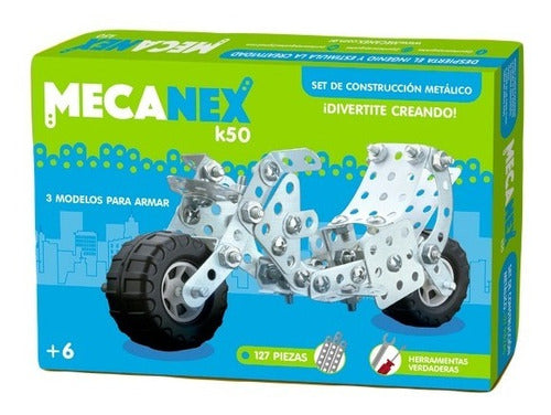 Meknex K50 3 Models to Build 127 Pieces Meccano Type 0