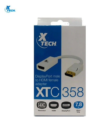 Xtech XTC-358 DisplayPort Male to HDMI Female Adapter 2