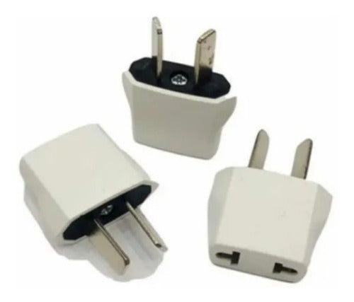 Adapter 220 to 110V with Flat Pin White or Black X2 Units 1