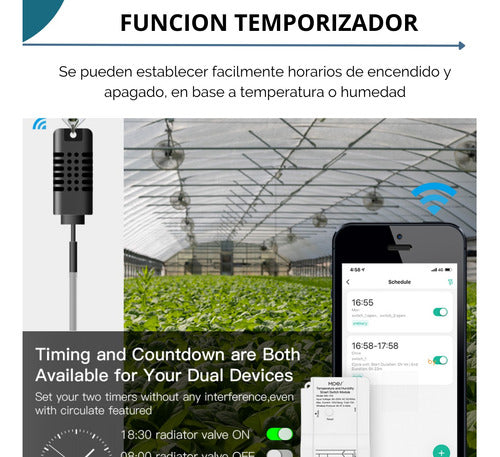 Sensor De Temperatura Y Humedad, Para Cultivo | Tuya Smart 3