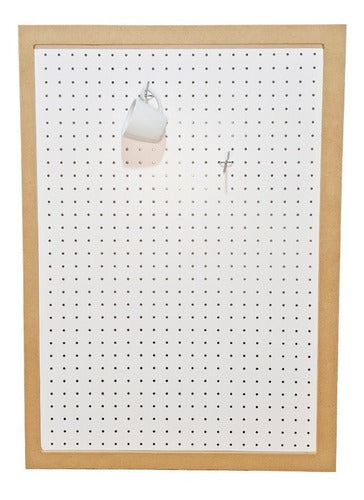 MJmaderas Combo Offer: Slotted Panel Melamine + Perforated Panel with Frame 7