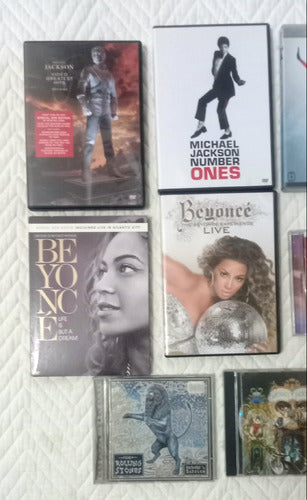 Dvds + Cds Michael Jackson E  Beyonce 2