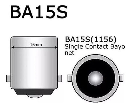 Par De Lamparas Osram R10w 12v 10w 5008 Ba15s 2 Lámparas 2