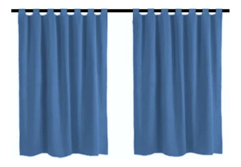 Kitchen Microfiber Short Curtain Set of 2 Panels 1.20x1.20m Each 17