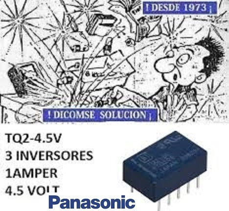 Relay 5v  Mini Tq2-4.5v 110vot  (es De 4.5olt) 0