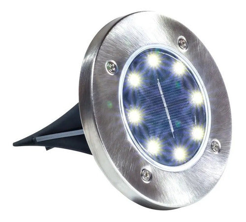 Etheos Solar Ground Lamp with 8 LEDs for Garden 0