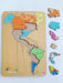 TK Wooden Puzzle of America: Countries and Capitals 3