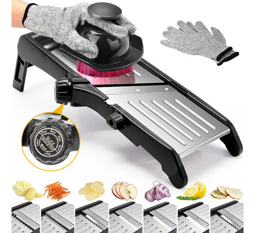 BINGBING Adjustable Stainless Steel Vegetable Cutter for Cooking 0