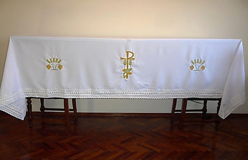 Emaus Mantel De Altar Con Puntilla 2