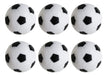 TOSAMZOO Table Soccer Replacement Balls, 36mm, Black and White, Pack of 6 0