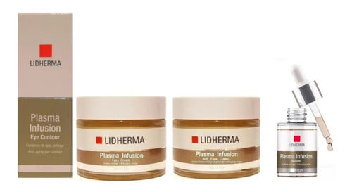 Super Kit Antiage Lidherma Plasma Crema Serum Contorno Ojos 0