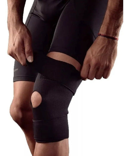 Neoprene Open Short Knee Brace with Velcro Adjustment 0