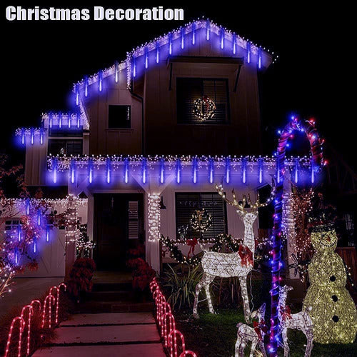 Kordain Outdoor Christmas Lights - Rain and Meteor Shower Design 2