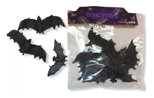 Patrimar Bathtub Toys Bats X 12 - 6 cm Black Rubber 0