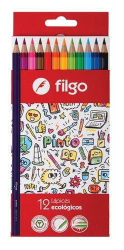 Filgo Color Pencils Box X12 Long Pack X 6 Boxes 0