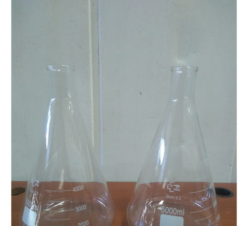 HDA Borosilicate Glass Erlenmeyer Flask 3.3 5000ml 4