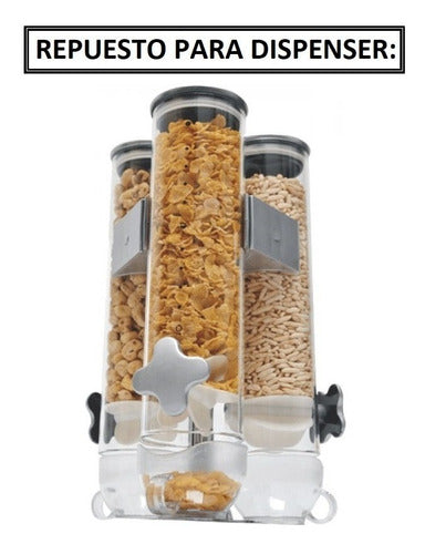 Le Toton Casa Frasco De Vidrio Para Dispenser De Cereales Triple 1