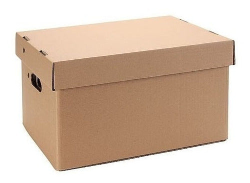 Caja Americana De Carton Con Tapa 43x32x25 X 5 Unidades 0