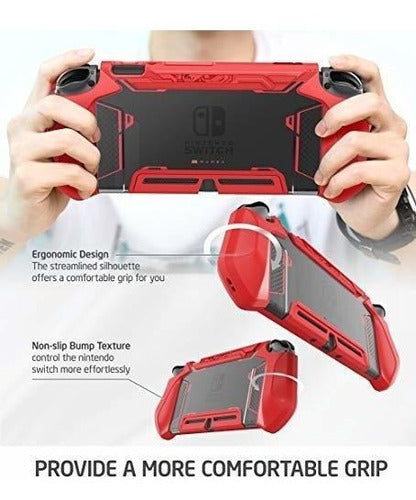 Funda Para Nintendo Switch Y Control Joy-con Roja 5